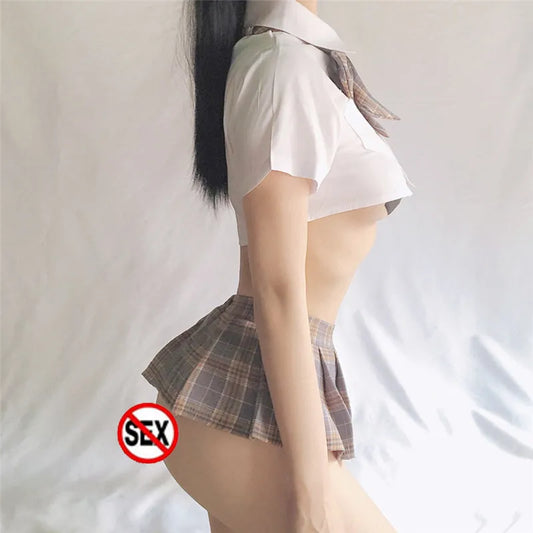 Women Sexy Schoolgirl Japanese Style Cosplay Cheerleader Plaid Nightclub Party Super Mini Pleated Cute Ladies Short Mini Skirts